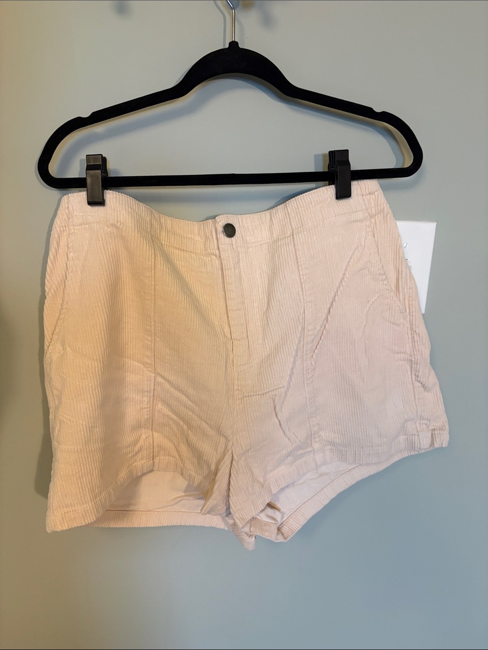wild fable High-Rise Cream Corduroy Shorts